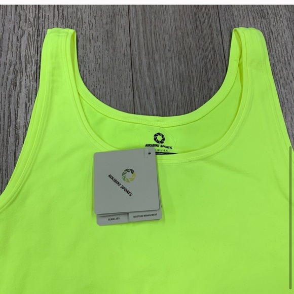 Nikibiki Tops Nikibiki Neon Yellow Sports Tank Top Nwt Poshmark